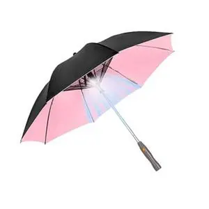 Waterproof Portable Umbrella with Fan and Cool Mist Sprayer for Outdoor Protection Comfortable Multi-Color