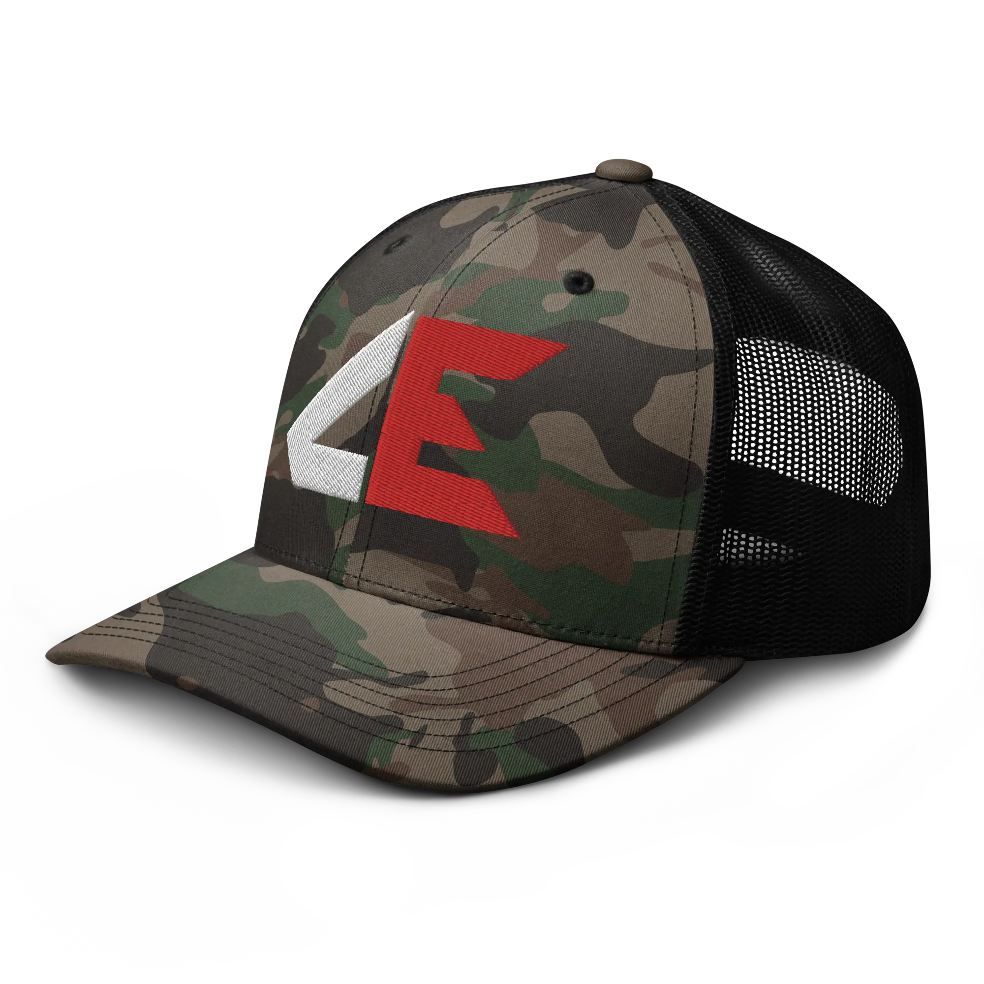 RIVEMUG NG Camo Comando Exclusivo Embroidered Curved Bill Camouflage Trucker Hat Low Crown Adjustable Belico Cap Gorra Belica