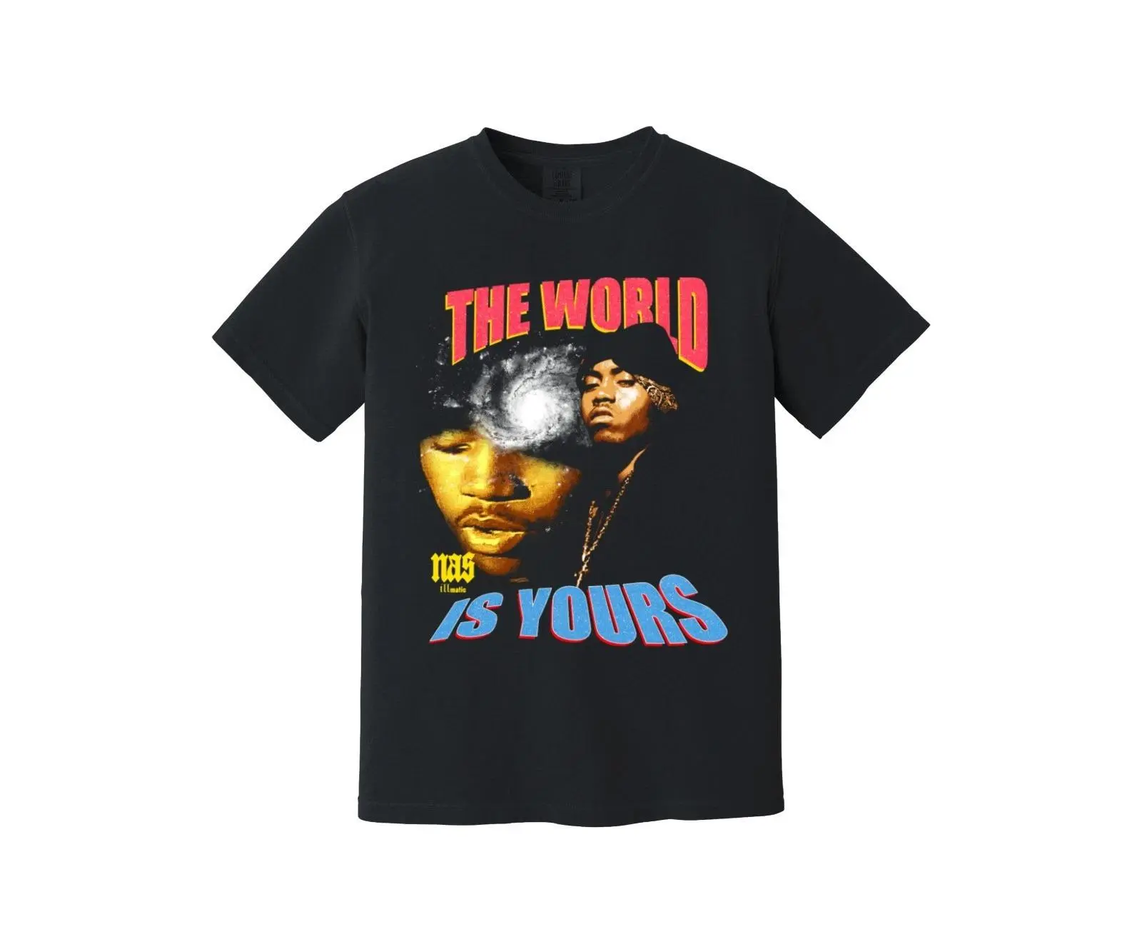 Nas The World Is Yours Heavyweight T Shirt - Illmatic, 90s boom bap, Queens