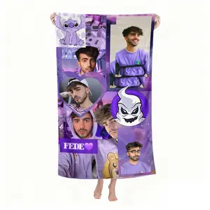 This Fede Vigevani inspired beach towel is soft and comfortable, lightweight and portable, modern style, for outdoor travel, camping, seaside getaways, beach accessories | Best Gifts for Easter.