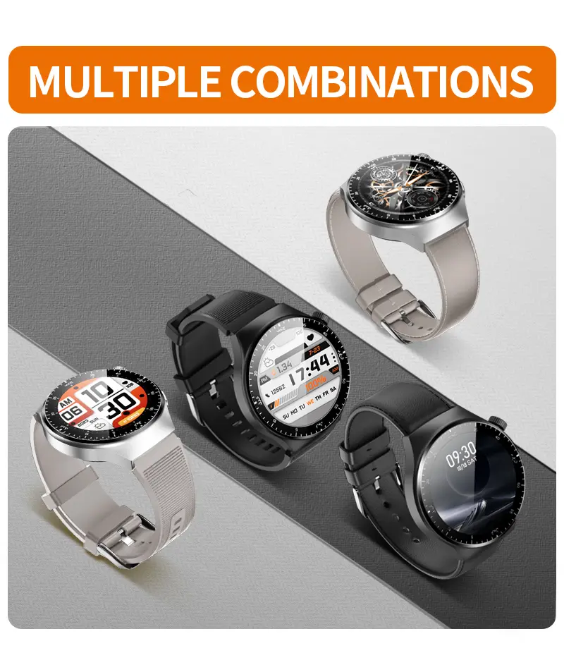 Muslin Smart Watch, For Prayer Fitness Tracker with Heart Rate Monitor, Blood Oxygen, Sleep Tracking, 1.5 Inch Touchscreen Smartwatch for Android iOS Swimming Waterproof Pedometer Step Calories Tracker