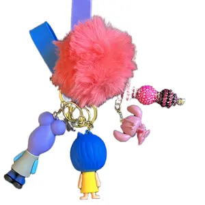 Character Beaded Keychain with Charms (Live Pick Only)