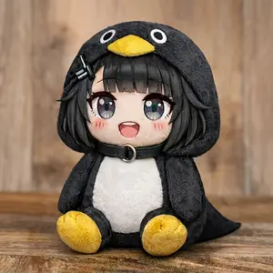 Cute Gugu Gaga Plush Toy 9.84in, Soft Stuffed Penguin Gugugaga Movie Doll, Creative Birthday Gift for Kids Fans Collectors, Aesthetic Home Girls Room Decor Game Merchandise Soft Huggable Soft Furry Collectibles