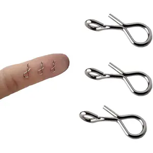 Fly Fishing Snaps and Clips – Quick-Release Durable Stainless Steel No-Knot Snap Connectors for Fast Lure and Fly Changes, Lightweight and Rust-Resistant Terminal Tackle Tools