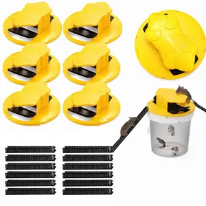 Bucket Lid Mouse Trap 5 Gallon Mouse Rat Traps Reusable Bucket Trap for Mice and Rats Buckets Lid Rat Traps Mice Catching Tool for Indoor Outdoor, 5 Gallon Buckets Compatible