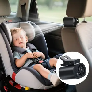 DealsforYouDays【3-Day Delivery】Joytutus AutoFan 2026 Car Clip On Fan with LED Display, 360° Rotation, 100 Speeds Adjustable, USB Rechargeable Summer Personal Fan, 3Hr 1800mAh Battery, Wide Clamp for Car Seat/Sunvisor, Baby Stroller, Desktop & Multiple