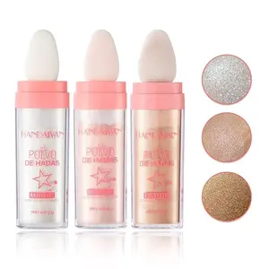 Fairy Powder - 3 units of highlighter with glitter for the body, facial shine, contour highlighter powder Bronzer Makeup Blend Daily Gift Cosmetic Smooth