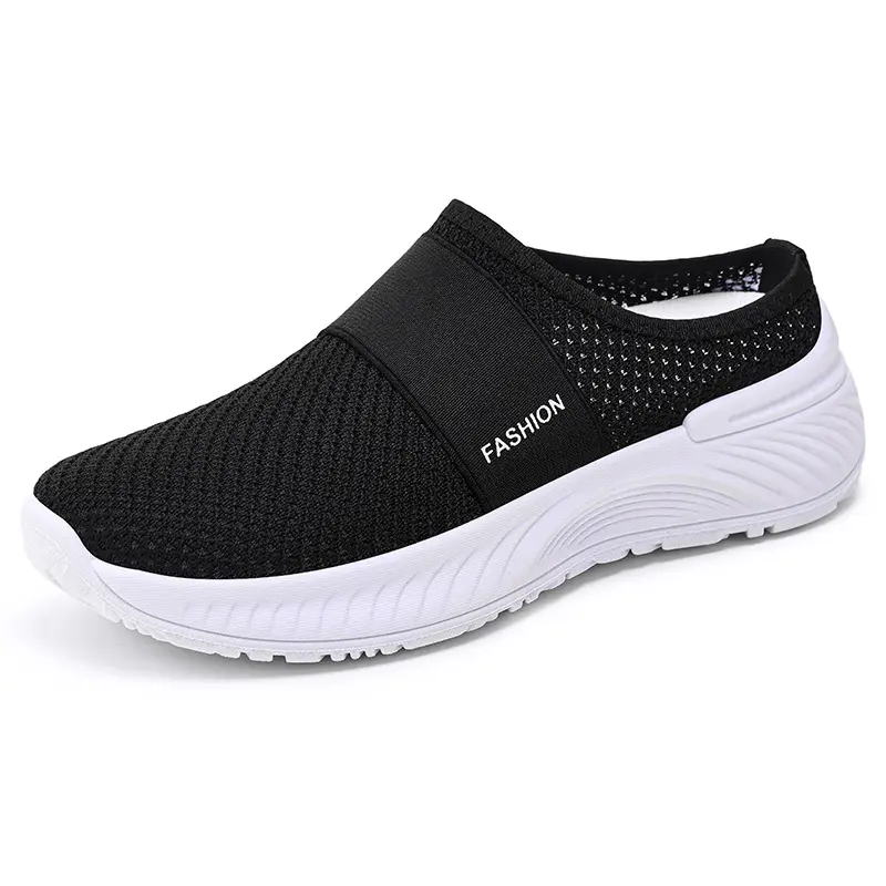 OFIREND Women's Slip-On Mules - Breathable Mesh Knit Sneakers, Casual Walking Shoes for Women