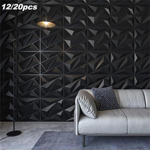 3d wall panel for room decor, pvc waterproof moisture-proof wall panels for indoor wall decor decoration, home decor supplies (without glue & tape)