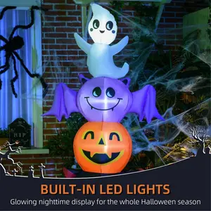 Halloween Decoration  - Cat, ghost, pumpkin, and bat pole Halloween inflatable