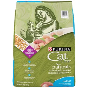 Purina Cat Chow Naturals Hairball Healthy Weight Indoor Natural Dry Cat Food with Savory Real Chicken & Real Turkey 13 lb Bag
