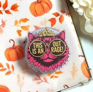 Princess Donut God Dammit Carl Phone Grip, Funny Dungeon Crawler Carl Magsafe Holder for Kindle, Aesthetic AI Voice Inspired eReader Kickstand, Sarcastic Gamer Gift