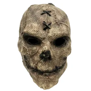 Skull Skeleton Face Mask, Lightweight Paint Accessories Prop with Slipknot Rope, Horror Halloween Headgear