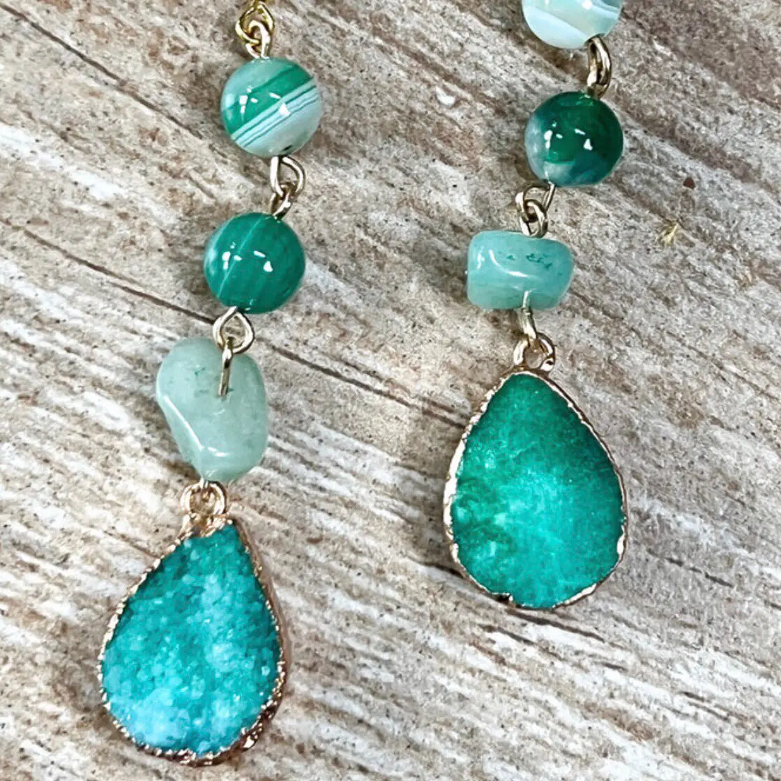 Elyse Green Jade Earings