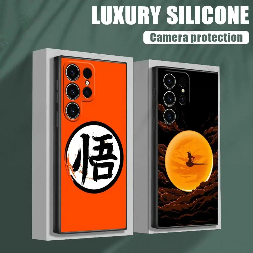 Anime DBZ Son Go-ku Phone Case For Samsung Galaxy S25 S24 S23 S21 FE S26 S22 Ultra S26 Plus For iphone 17 16 15 14 13 12 11 17Air Plus Pro Promax Soft Silicone Cover