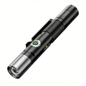 Tactical EDC Pen Light, Rechargeable Electric Flashlight with Tail Ignition & Magnetic Tip for Car Repair, Portable Outdoor Torch, Personal Safety Anti-Wolf Tool, Ideal Gift for Women, Reusable Rechargeable Design