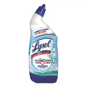 212 MAIN Lysol RAC98011 24oz Angle Neck Toilet Bowl Cleaner with Hydrogen Peroxide, Cool Spring Scent, for Toilet & Urinal Household Cleaning
