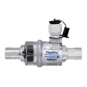 212 MAIN Engine Flush Check Valve - 1", Transparent, Adapter, Hose Compatible, Visual Flow
