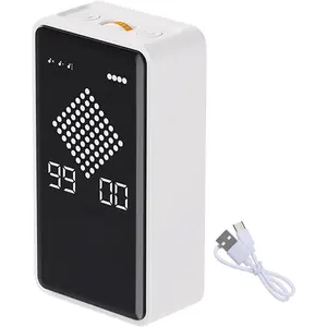 Digital Visual Timer for , 0-99mins Sand Timer with Gravity Sensor, Hourglass Animation, Type-C Rechargeable  Visual Timer for Classroom, Cooking, Fitness, Baking, (White)