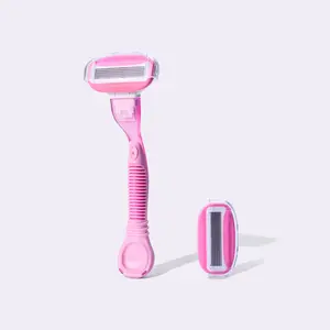 Modess Women's 5-Blade Shaving Razor - 1 Handle + 2 Refill Cartridges, 360° Pivot Head, Sensitive Skin Friendly - Save 10% on Any 3 Items