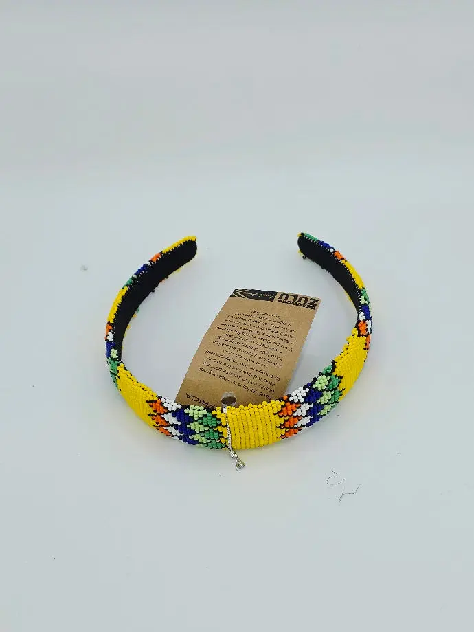 Basic Handmade Traditional African Beaded Alice Bands, Fashion Hair Accessories for Daily Wear