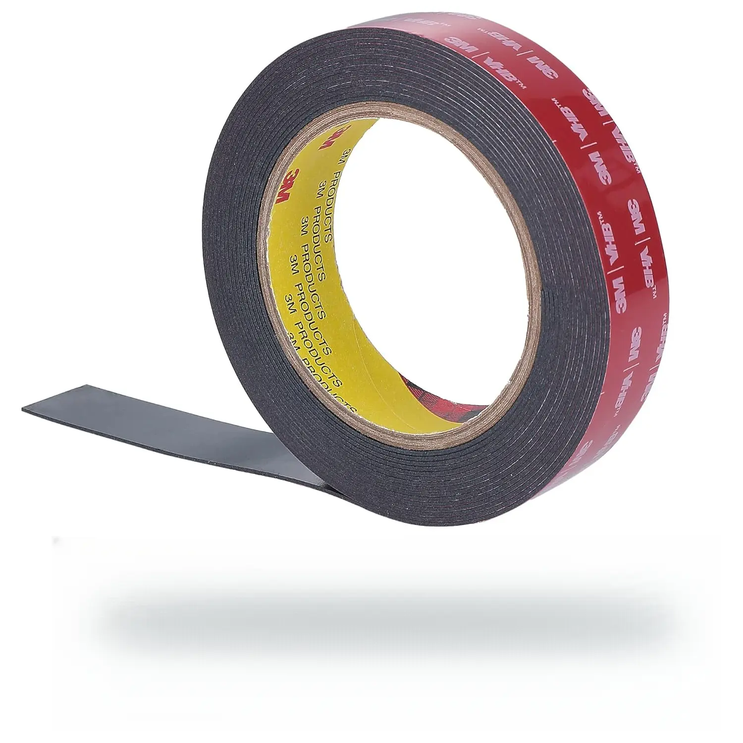 Black 3M Heavy Duty 1 Inch Double Sided Tape Mounting Waterproof Foam Tape VHB 5952, 15 Feet Length, Multipurpose for Car, LED Strip Lights, Office, Home & Office Décor