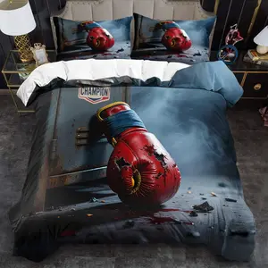 2/3 piece cartoon bohemian quilt cover set, gothic Christmas bedroom decoration 1 quilt cover + 1/2 pillowcase, no quilt core pillow core