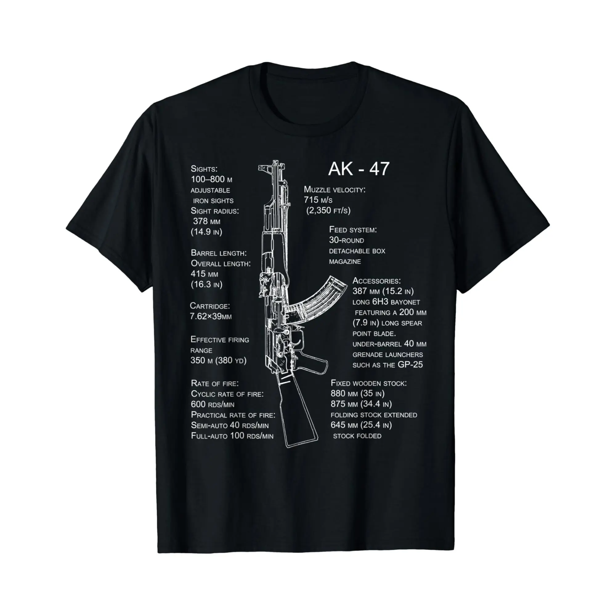 Ak 47 T Shirt Tshirt Shirt Ak 47 Blueprint Unisex T-Shirt, Funny T-Shirt, Trending T-shirt, Menswear Top