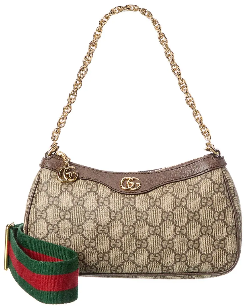 Gucci Ophidia GG Small Canvas & Leather Shoulder Bag Gucci Ophidia GG Small Canvas & Leather Shoulder Bag