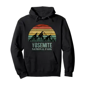 Vintage Retro Yosemite National Park Mountain California Pullover Hoodie - Arturopell Shop Wb08htq3fsy