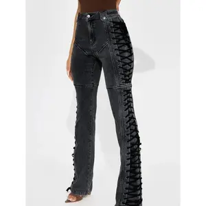 After Hours Lace Up Flare Pant