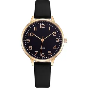 Women’s Fashion Analog Wrist Watch – Round Case Ladies Watch with Leather Mesh Strap, Elegant Casual Watch