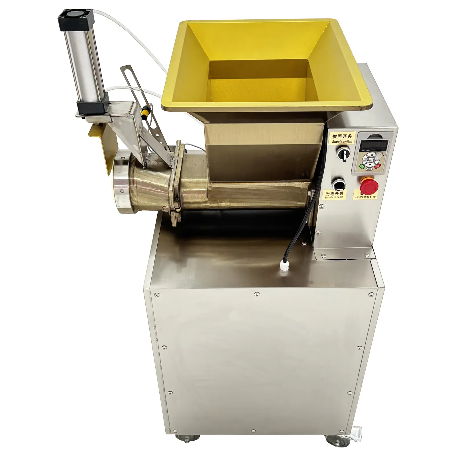 YOKOMA 6 Molds Automatic Pneumatic Dough Dividing Machine 110V, Multifunctional Quantitative Dough Cutter for 500g-1000g Dough Portioning