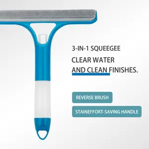 3-in-1 Multi-Function Glass Squeegee – Spray, Wipe, and Scrape for Streak-Free Window Cleaning