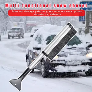 Retractable Snow Brush and Ice Scraper Combo for Cars Trucks SUVs Winter Car Snow Removal Tool with Foam Grip and Extendable Long Handle
