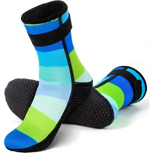 Kids 3mm Neoprene Anti-Slip Water Sand Socks, Keep Feet Warm and Safe for Swimming, Beach, Diving and All Kinds of Water Sports