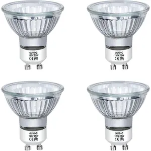 Halogen Bulb 25 Watt GU10 120V NP5 Replacement Bulb for Candle Warmer, Scent Wax Burner,  Melt, Warming Bulb MR16 JDR Dimmable, Warm White 2700K(Pack of 4)