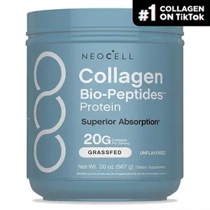Collagen Bio-Peptides Powder 20oz - Grassfed Healthcare Dietary Protein Supplement - Advanced with 18 Essential Amino Acids