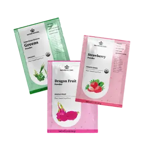 Nature Restore Smoothie Bundle Starter Kit - American Greens, Strawberry, and Dragon Fruit Powder Healthcare Dietary