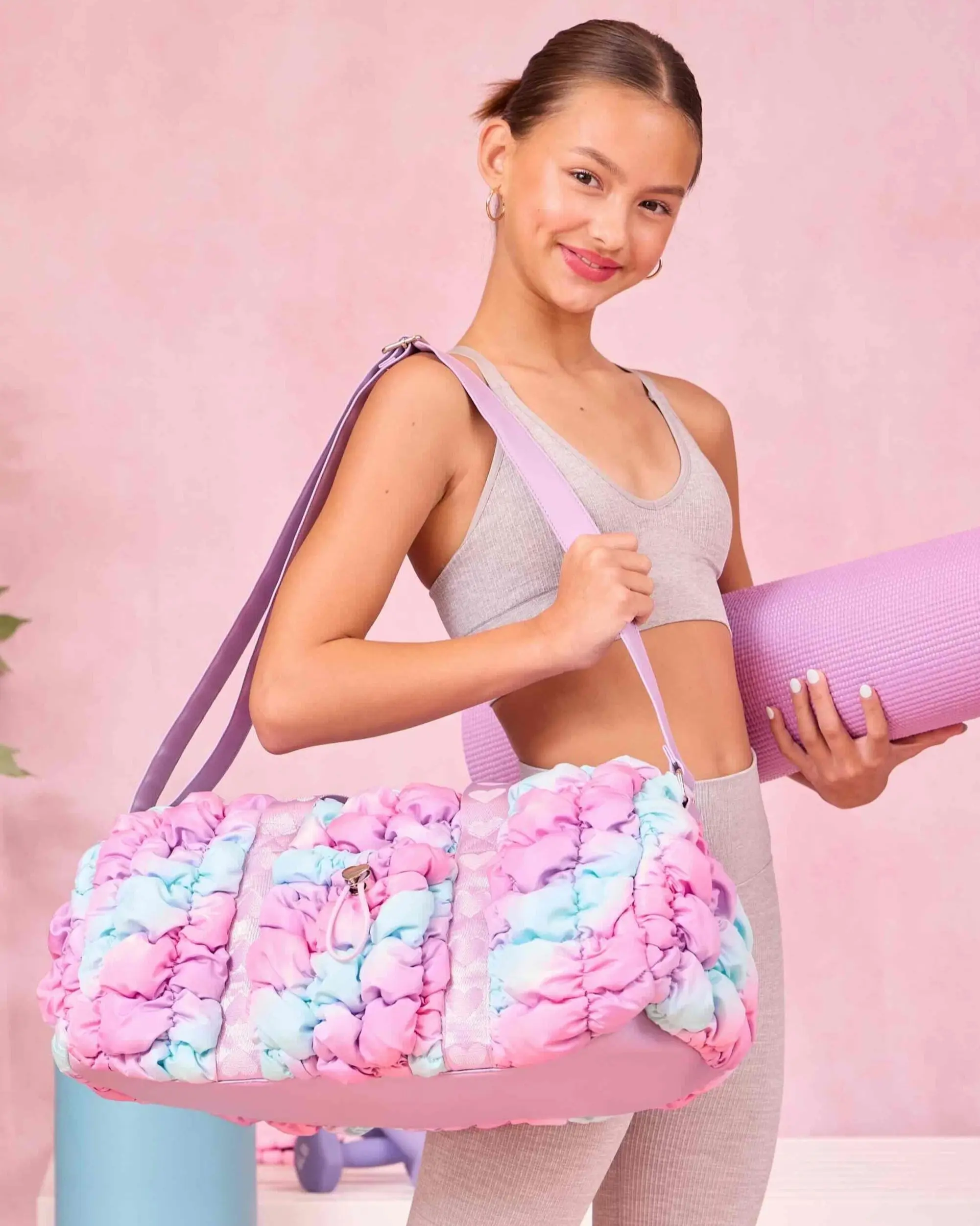 OMG Quilted Scrunchies Duffle Bag