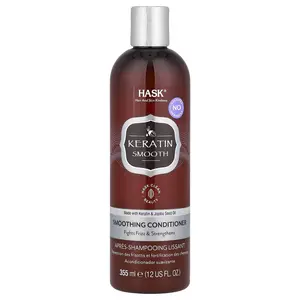 Hask Beauty Keratin Smooth, Smoothing Conditioner, 12 fl oz (355 ml)