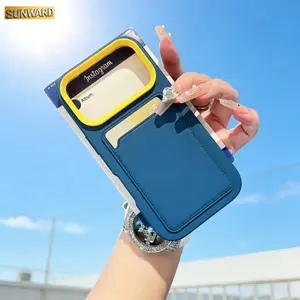 Luxury Push Card Slot Wallet Silicone Phone Case For iPhone 17 Air 11 15 14 13 12 XS 16 Pro Max XR 7/8 Plus Anti-fall Soft Cover
