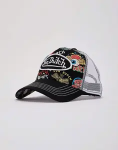 Graphic Trucker Hat Black Mesh Cap Adjustable Snapback Gift Streetwear