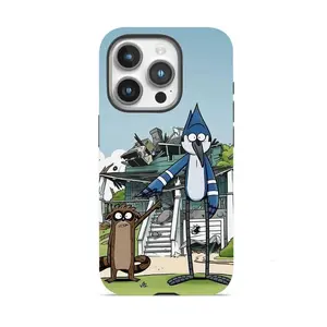 Vibrant Nostalgic Cartooncore Regular Show Pop Culture Aesthetic Graphic Art Design Tough Drop Protection Phone Case for iPhone 11 12 13 14 15 16 17 Pro Max Plus