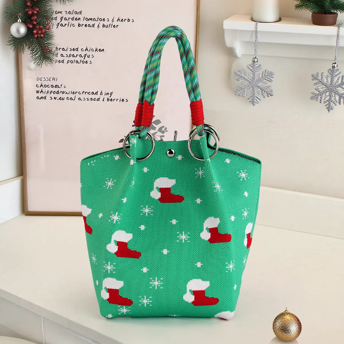 Christmas Boot green