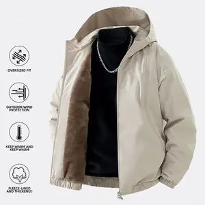 Oversized Fleece Lined Winter Jacket For Men | Windproof, Thick & Warm | A Street Style Essential