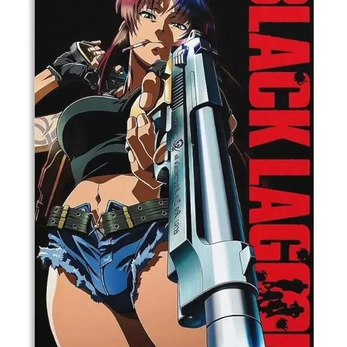 Black Lagoon 2006 Anime Poster Art Prints Poster Wall Art Living Room Posters Bedroom Decor