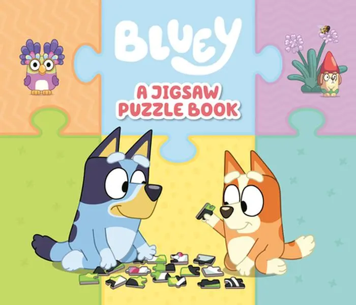 Bluey: A Jigsaw Puzzle Book: Includes 4 Double-Sided Puzzles -- Penguin Young Readers Licenses - Board Book