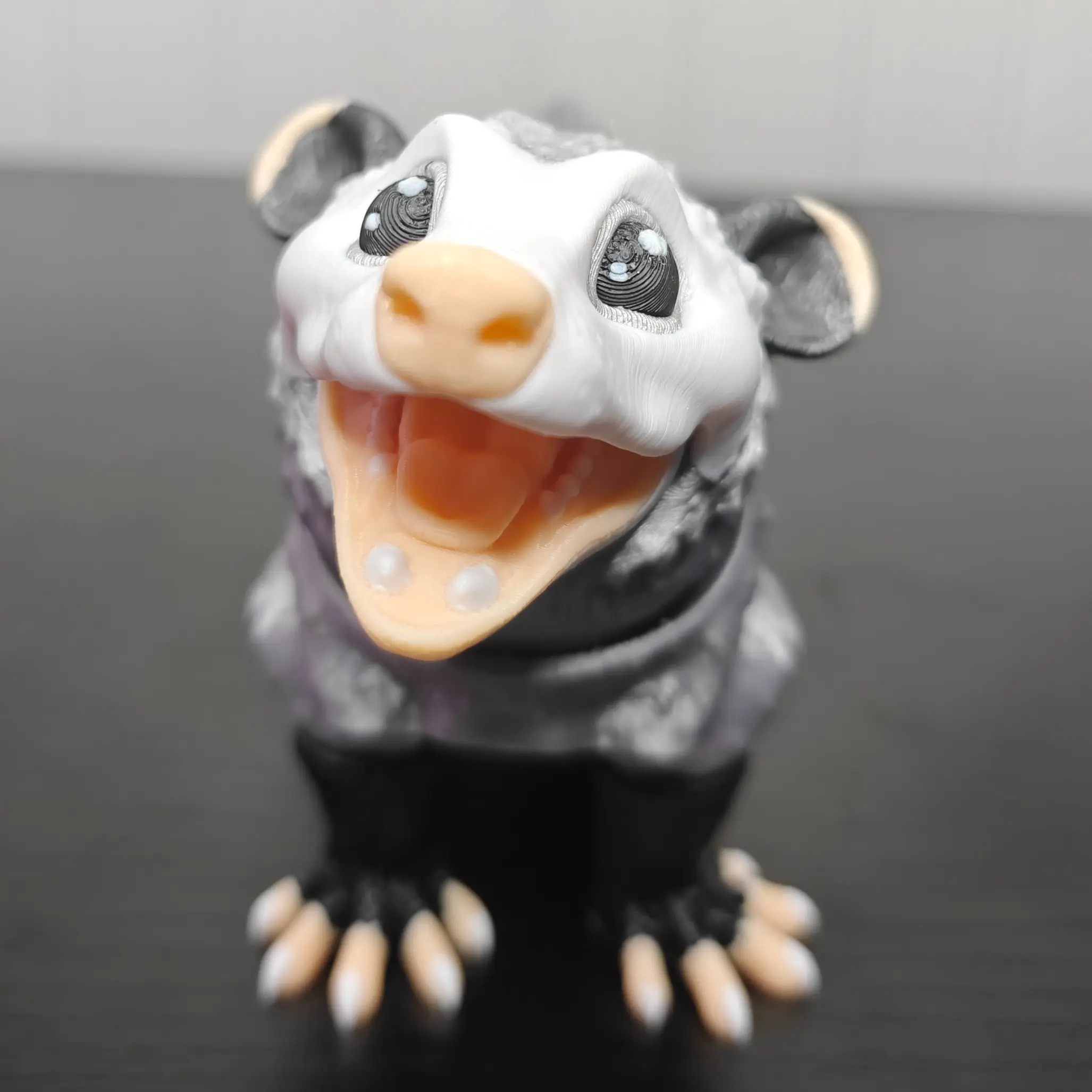 Adorable Flexi Opossum Figurine Decor Nature Ornaments desk figure