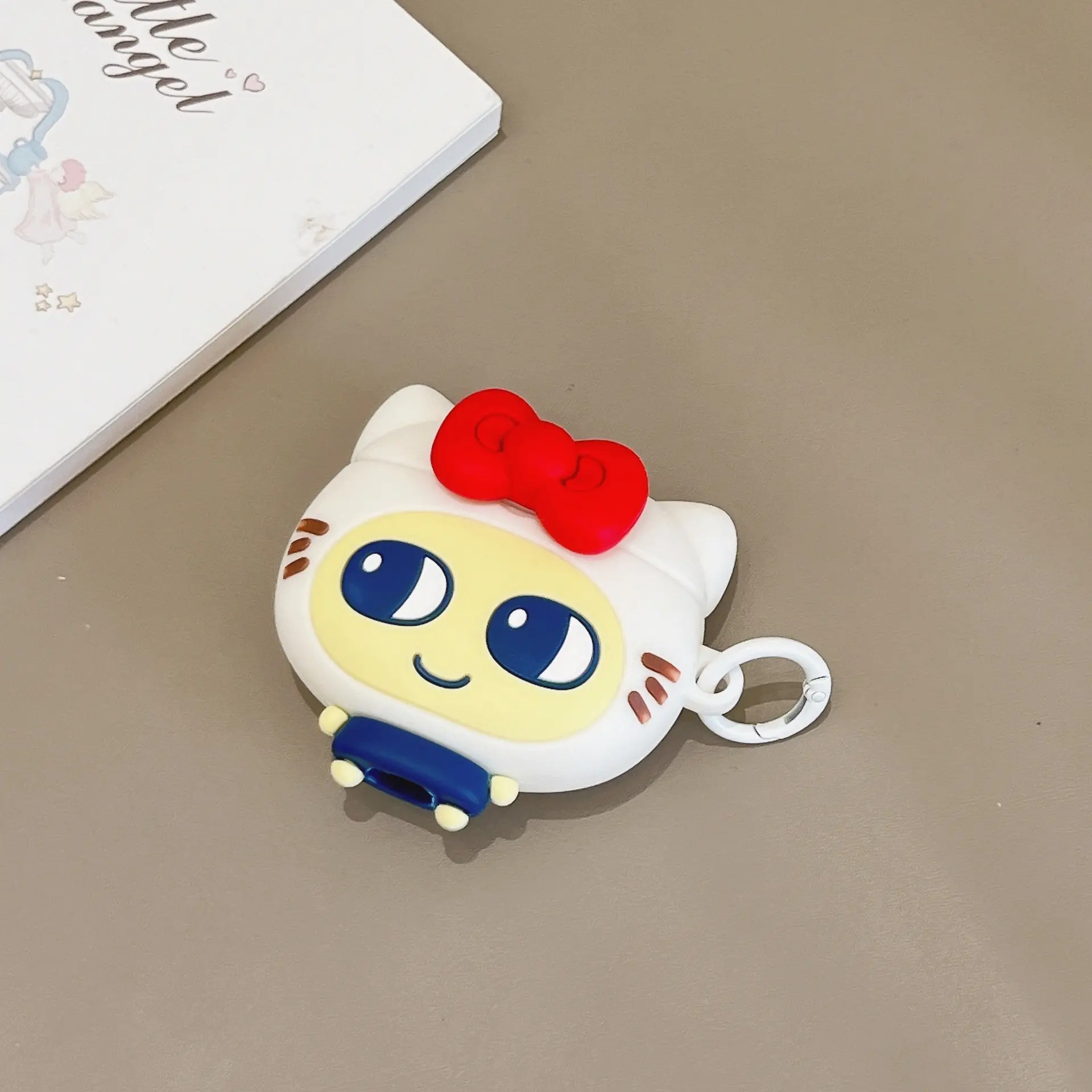1 Tamagotchi Mametchi headphone case,Cute wireless Bluetooth earphone case, earbuds case, Headset, drop resistant, durable, stylish and protection Audio accessory, suitable for AirPods pro/1/2/3/4